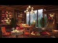 Smooth Jazz Music for Stress Relief ☕ Rain Day with Cozy Coffee Shop Ambience | Background Music