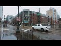 Portland Pearl District, Oregon (March 2021) Relaxing Rain Walk