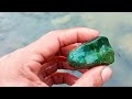 looking for gemstones in the river and managed to find a green crystal stone, is this jade?