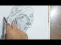 Girl Portrait Drawing -Time lapse #youtubevideo #sketch #art