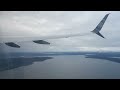 Alaska Airlines Boeing 737-900ER Pushback, Taxi and Takeoff from Seattle (SEA)