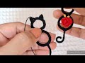 LOVE CAT EARRINGS | 3-D EARRINGS | CUTE EARRINGS | CROCHET