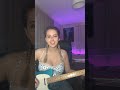 Mimi plays walking bass on guitar