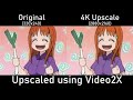 Leek spin upscale comparison