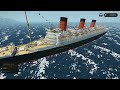 NEW Queen Mary Sinking Ship Survival in Stormworks!