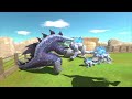 5 level of Shimo Vs. Godzilla Kaiju Monsters - Animal Revolt Battle Simulator