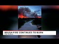Brush fire continues to burn in Fort Morgan - WPMI NBC 15