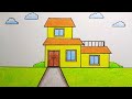 How to draw House || Easy for beginner