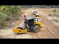 Excellent Action Smooth Skills Motor Grader Spreading Gravel And Grading Making New Foundation Road