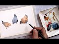 Easy Watercolor hen painting. TRICK INCLUDED. Loose painting for beginners.