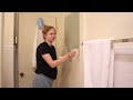 DIY BATHROOM MAKEOVER | painted bath tub & carpeted bathroom *extreme makeover* on a budget