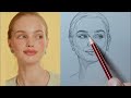 How to Draw a Face - The Basics of Drawing Portraits - loomis method @drawing_tutorial20