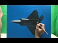 F-22 Raptor | 1 Hour Realistic Acrylic Painting