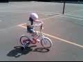 Lily riding her bike