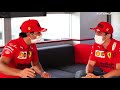 Ferrari: Carlos Sainz enseña español a Charles Leclerc