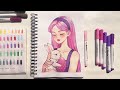 🐇 Trying Out New Markers / Arrtx 60 Colors Acrylic Markers Review