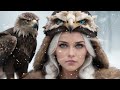 Hawk witch🍂Nordic Tribal Drums 🌲Negative energy removal, healing🍃 hawk sounds. 🧙witchcraft.