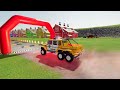 TRANSPORTING POLICE CARS, RESCUE & LIFEGUARD VEHICLES TO THE PLATFORM! Farming Simulator 22