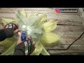 How to Make Giant Organza Flower || Sunflower || Fabric Flower