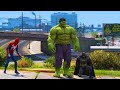 TEAM HULK, BATMAN e SPIDERMAN vs TEAM HULK BLUE - GTA V