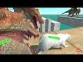 Endless Challenge - Escape from Ferocious Spinosauruses | Animal Revolt Battle Simulator