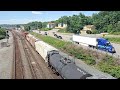 2 Norfolk Southern trains enter Conway