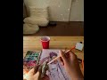 Watercoloring session
