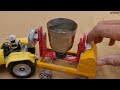 Top diy tractor the most creatives  mini rustic! making miniature for water pump| concrete bridge