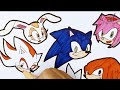 How to Draw Sonic and all  His Characters Easy | Drawing and Coloring Step by Step