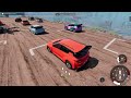Racing Trucks on a DANGEROUS CRASH CANYON in BeamNG Drive Mods!
