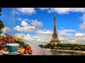 1 Hour Smooth jazz Music along the  La Seine Cafe ,Reading, and Deep Focus | Relaxing Instrumental