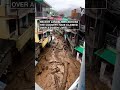 Landslide sweeps away trees in northern India | #shorts #newvideo #trending #subscribe #weather