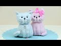 Cute Kitty Socks doll -  Kitten from Lone Sock - DIY NataliDoma