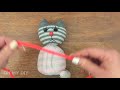 Sock Cat DIY | It is very easy to sew / Cute toy from a sock