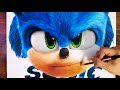 Drawing Sonic The Hedgehog - Super Sonic Movie | DCCOR Drawing