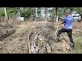 Making Hugelmounds in the Woods