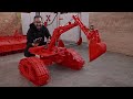 A GIANT 3D PRINTED DIGGER THAT WORKS!!