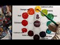 How to create 16 new colors from 3 primary colors !! color mixing |Art Video | Satisfying Video