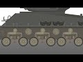 Testing my animation skills with M4A3E8 HVSS Suspension (by kiryu 26)