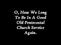 Pentecostal Service