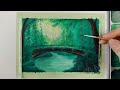 Forest Painting with Gouache ｜ Peaceful Landscape Painting
