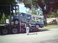 PaulExports Old school Chevy Shag van 1979 being loaded on 18 wheeler