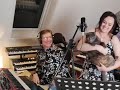 Funny cat crashes musical session