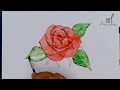 Avoid These Mistakes Drawing Rose | Easy Drawing flowers Step by Step.