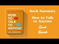 How to Talk to Anyone Book Summary | Fearless Conversations | Leil Lowndes | Audiobook
