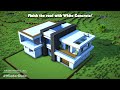 Minecraft: How to Build a Modern House Tutorial (Easy) #44 - Interior in Description!