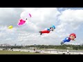 Marina Barrage kite fly - Hello Kitty & Super Mario Bros