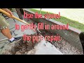 How to repair a cracked sprinkler pipe
