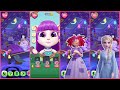 My Talking Angela 2 New Update Gameplay Princess Peach vs The Little Pony vs Ragatha vs Elsa Frozen