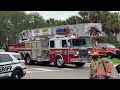 FHP Explorer + Orange County Rescue 57, Truck 54, and Rescue 53 responding to MCI with entrapment